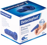 Vingerlingen Detectaplast textiel blauw 30 stuks-3