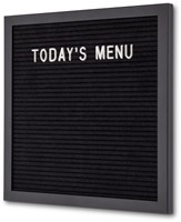 Letterbord IEZZY 30x30cm zwart hout-2
