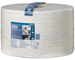 Poetspapier Tork Wiping Plus W1 2-laags 1500 vel wit 130045