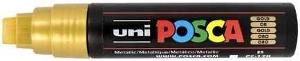 Verfstift Posca PC17K extra breed rechthoek goud