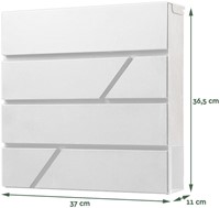 Brievenbus BRASQ PB200  Deluxe wit-2