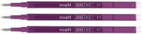 Gelschrijvervulling Online Magixx 0.7mm violet blister à 3 stuks-2