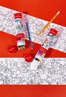 Kleurpotlood Caran d'ache Swisscolor met poster koker à 18 kleuren-1