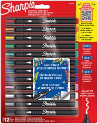 Viltstift Sharpie Creatieve marker assorti blister à 12 stuks