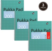 Collegeblok Pukka Pad Jotta A4 lijn 4-gaats 200 pagina's 80gr groen-4