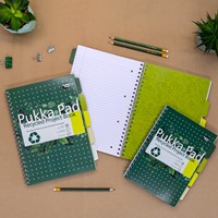Projectboek Pukka Pad Recycled B5 lijn 4-tabs 200 pagina's 80gr groen-3