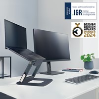 Laptopstandaard Leitz Ergo verstelbare multihoek grijs-2
