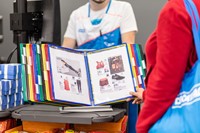Zichtpanelensysteem bureau Tarifold metaal A4 met 30-tassen assorti-2