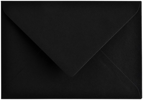 Envelop Papicolor C6 114x162mm ravenzwart pak à 6 stuks-2