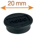 Magneet Nobo 20mm zwart 8 stuks-2