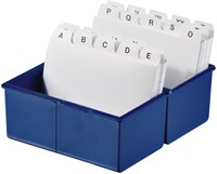Kaartenbak Han breed A6 kunststof blauw-1