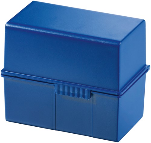 Kaartenbak Han breed A6 kunststof blauw-3
