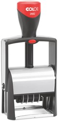 Woord-datumstempel Colop Heavy Duty 2660 Classic Line personaliseerbaar rood