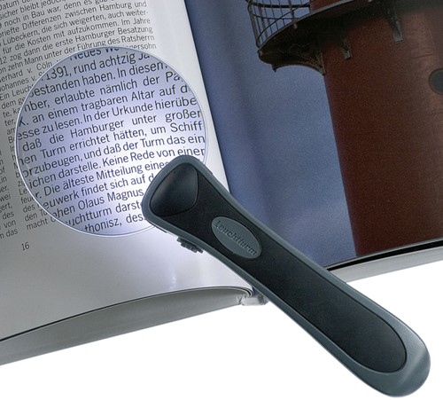 Loep Leuchtturm LU 4 voorzien van 2  led-lampen vergroot 2,5x-2