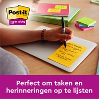 Memoblok Post-it Z-Notes S440 Super Sticky 100x100mm geel 5 stuks-2