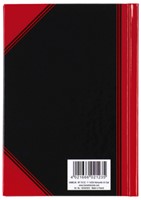 Notitieboek Bantex zwart/rood A6 lijn 70gr 96vel-2