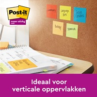 Memoblok Post-it 654 Super Sticky 76x76mm rainbow 8 stuks-1