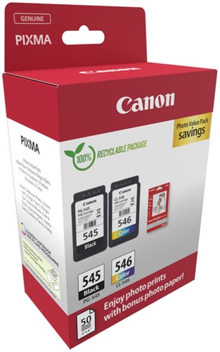 Inktcartridge Canon PG-545 + CL-546 zwart + kleur-2
