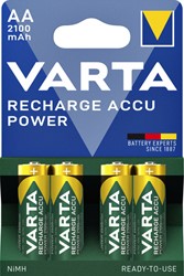 Batterij oplaadbaar Varta 4xAA 2100mAh ready2use