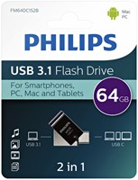 USB-stick 3.1 Philips USB-C 2-in-1 midnight black 64GB-2