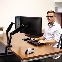 Monitorarm Fellowes Platinum Series dubbel horizontaal-2