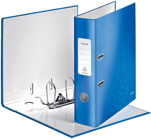 Ordner Leitz WOW 180° A4 80mm karton blauw