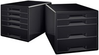 Ladenblok Leitz WOW CUBE A4 maxi 4 laden zwart-3