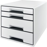 Ladenblok Leitz Wow CUBE A4 maxi 4 laden wit/zwart-3