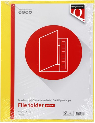 Dossiermap Quantore A4 300gr geel-2