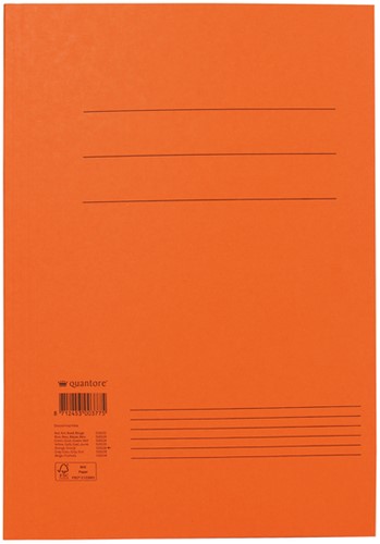 Dossiermap Quantore folio 300gr oranje