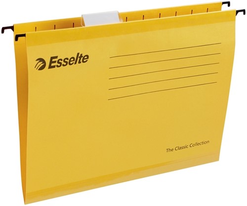 Hangmap Esselte Classic A4 V-bodem 345x240mm geel-2