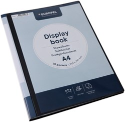 Showmap Europel Frontview A4 20-tassen antraciet