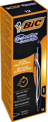 Gelschrijver Bic Gelocity quick dry medium zwart-2