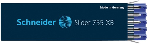 Balpenvulling Schneider 755 Slider Jumbo extra breed 0.6mm blauw-2