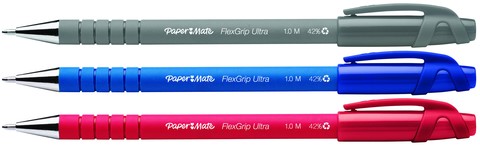 Balpen Paper Mate Flexgrip Stick zwart medium-2