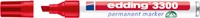 Viltstift edding 3300 schuin 1-5mm rood