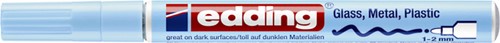Viltstift edding 751 lakmarker rond 1-2mm pastel blauw-2