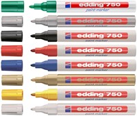 Viltstift edding 750 lakmarker rond 2-4mm wit blister à 1 stuk-3
