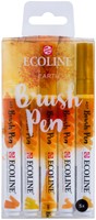 Brushpen Talens Ecoline set à 5 stuks aarde-3