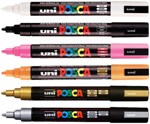 Verfstift Posca PC5M medium goud-2