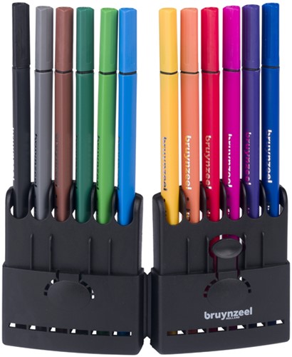 Fineliner Bruynzeel Teens 0,4mm ass 12 stuks-3