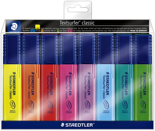 Markeerstift Staedtler 364 Textsurfer assorti 8stuks