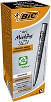 Viltstift Bic 1445 pocket rond zwart 1.1mm