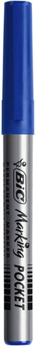 Viltstift Bic 1445 pocket rond blauw 1.1mm-3