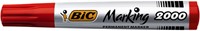 Viltstift Bic 2000 rond rood 1.7mm-3