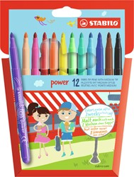 Viltstift STABILO Power 280 etui à 12 kleuren