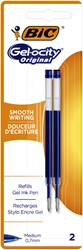 Gelschrijvervulling Bic tbv diverse gelpennen blauw M à 2st