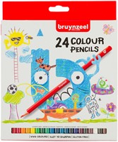 Kleurpotloden Bruynzeel Kids blister à 24 stuks assorti