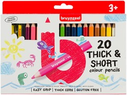 Kleurpotloden Bruynzeel Kids Kortjakje blister à 20 stuks assorti