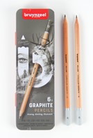Grafietpotlood Bruynzeel Expression set à 6 breedtes grijs-1